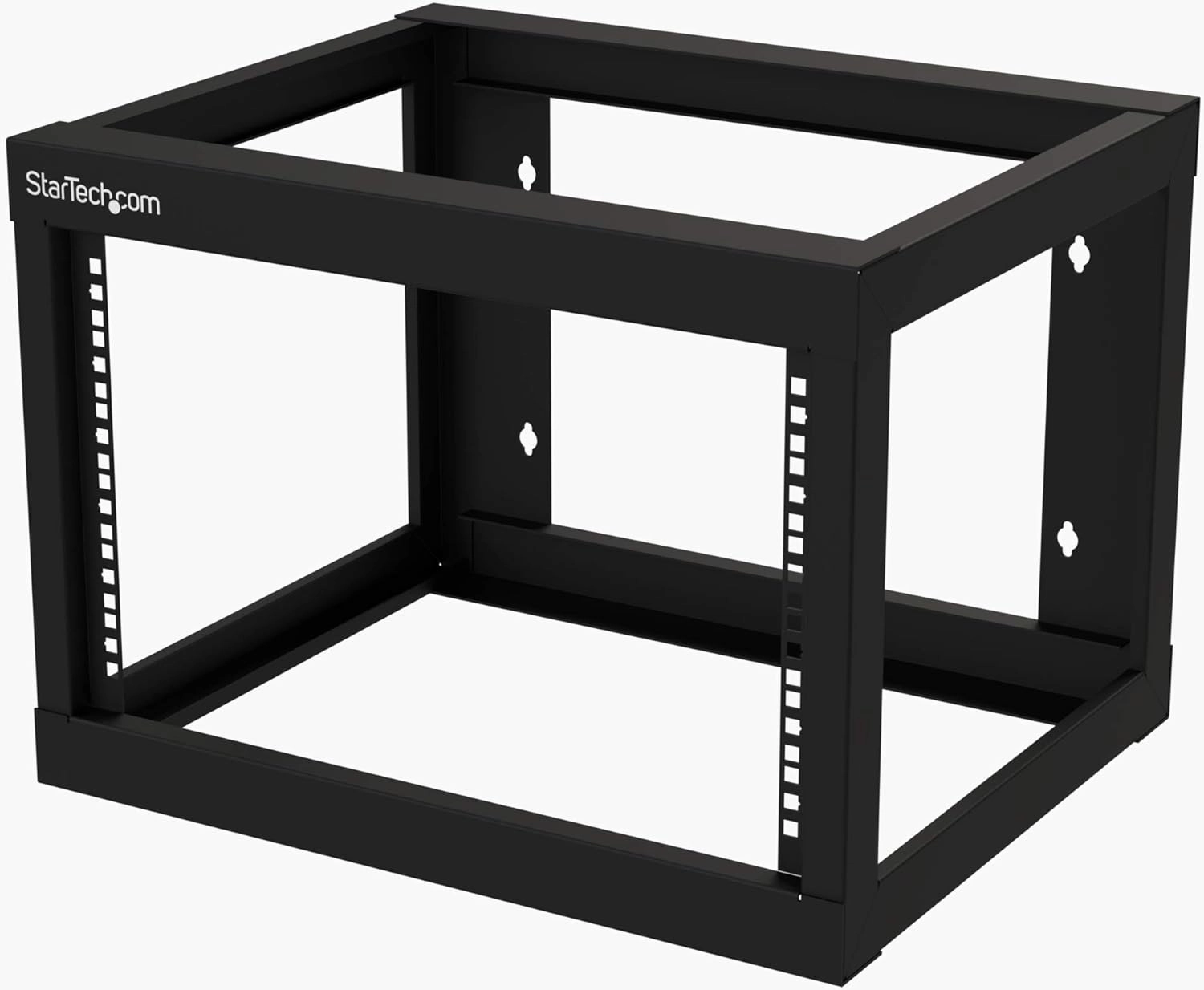 StarTech.com 6U 19" Wall Mount Network Rack 19" Deep 2 Post Open Frame for Server Room Data/AV/IT/Communication/Computer Equipment/Patch Panel w/Cage Nuts/Screws Hook/Loop - Cisco 2960 (RK619WALLO) music server,hi-fi media server,digital audio st
