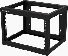 StarTech.com 6U 19" Wall Mount Network Rack 19" Deep 2 Post Open Frame for Server Room Data/AV/IT/Communication/Computer Equipment/Patch Panel w/Cage Nuts/Screws Hook/Loop - Cisco 2960 (RK619WALLO) music server,hi-fi media server,digital audio st