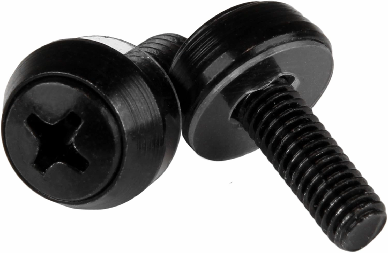 StarTech.com M5 x 12mm - Screws - 100 Pack, Black - M5 Mounting Screws for Server Rack & Cabinet , TAA (CABSCREWSM5B) rackmount gear,audio rack equipment,studio rackmounts,