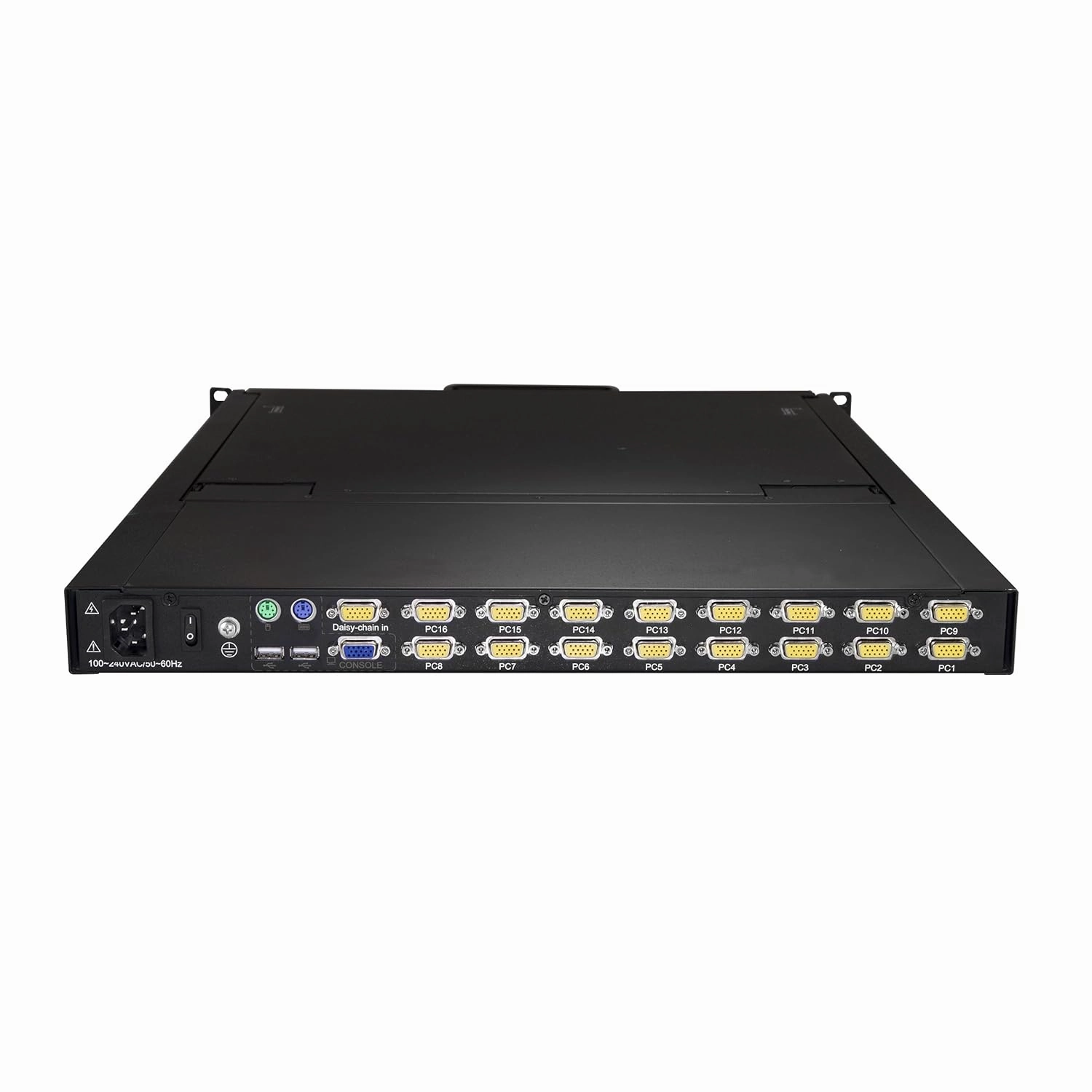 StarTech.com Rackmount KVM Console - 1U - 19in - 16 Port KVM - VGA KVM - Rack Mount Monitor - Rackmount LCD Monitor - Rackmount Console (RKCONS1916K)