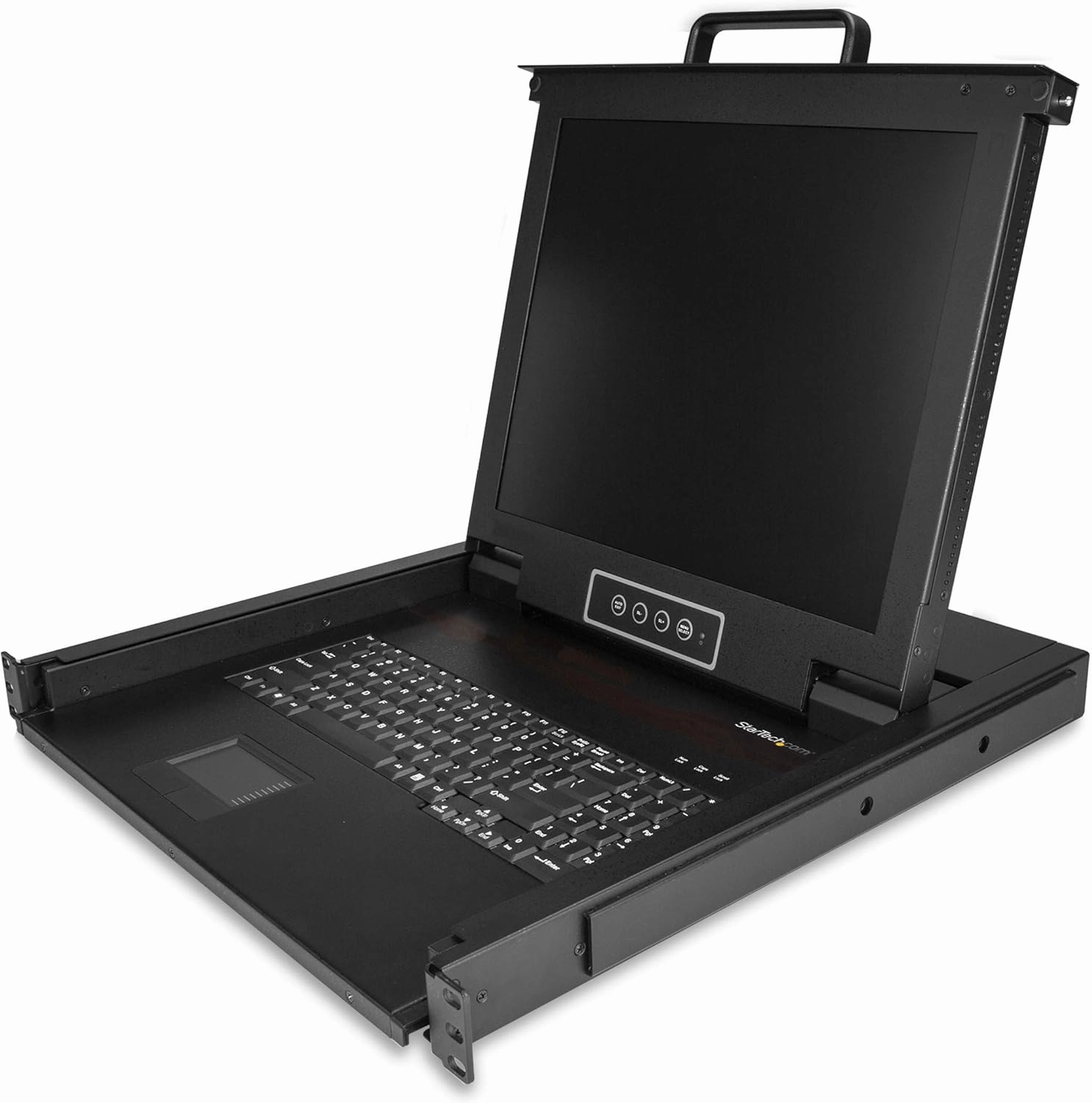 StarTech.com Rackmount KVM Console - Single Port VGA KVM with 17" LCD Monitor for Server Rack - Fully Featured Universal 1U LCD KVM Drawer w/Cables & Hardware - USB Support - 50,000 MTBF (RKCONS1701) rackmount gear,audio rack equipment,studio rack