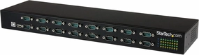 StarTech.com USB to Serial Hub - 16 Port - COM Port Retention - Rack Mount and Daisy Chainable - USB to RS232 Hub, TAA rackmount gear,audio rack equipment,studio rackmounts,