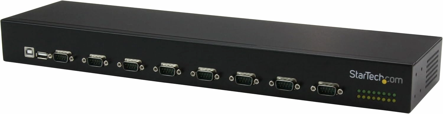 StarTech.com USB to Serial Hub - 8 Port - COM Port Retention - Rack Mount and Daisy Chainable - FTDI USB to RS232 Hub , TAA (ICUSB23208FD) rackmount gear,audio rack equipment,studio rackmounts,
