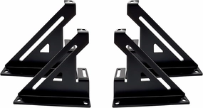 Steel 2 Amp Amplifier Rack Coated by Black Powder Used for Car Audio Systems Stacking Brackets for Sound Equipment audio rack,hi-fi component stand,media shelf,