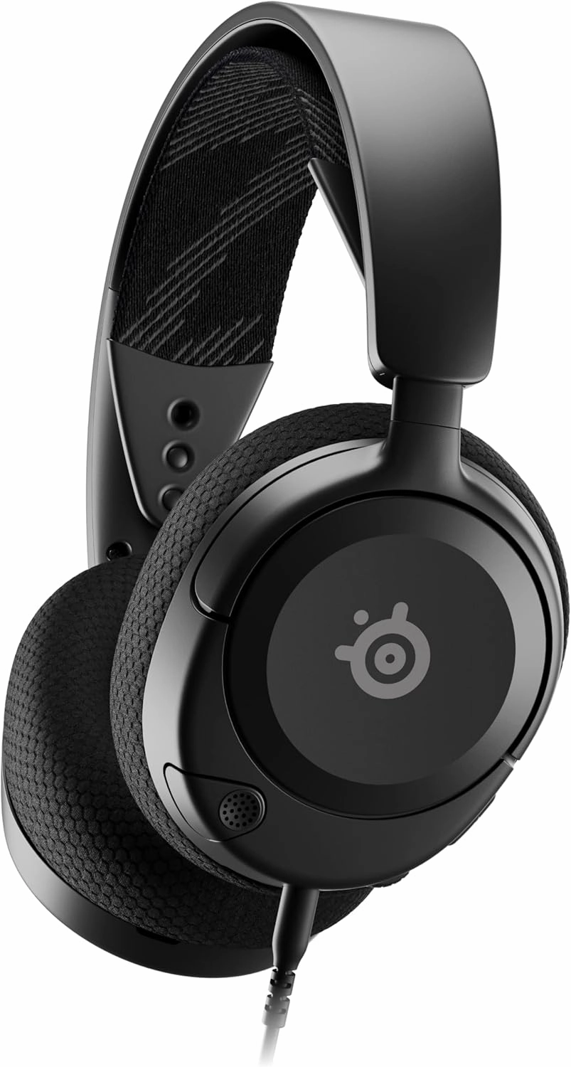 SteelSeries Arctis Nova 1 Multi-System Gaming Headset  Hi-Fi Drivers  360 Spatial Audio  Comfort Design  Durable  Ultra Lightweight  Noise-Cancelling Mic  PC, PS5/PS4, Switch, Xbox - Black noise cancelling headphones,ANC headphones,travel headphones,