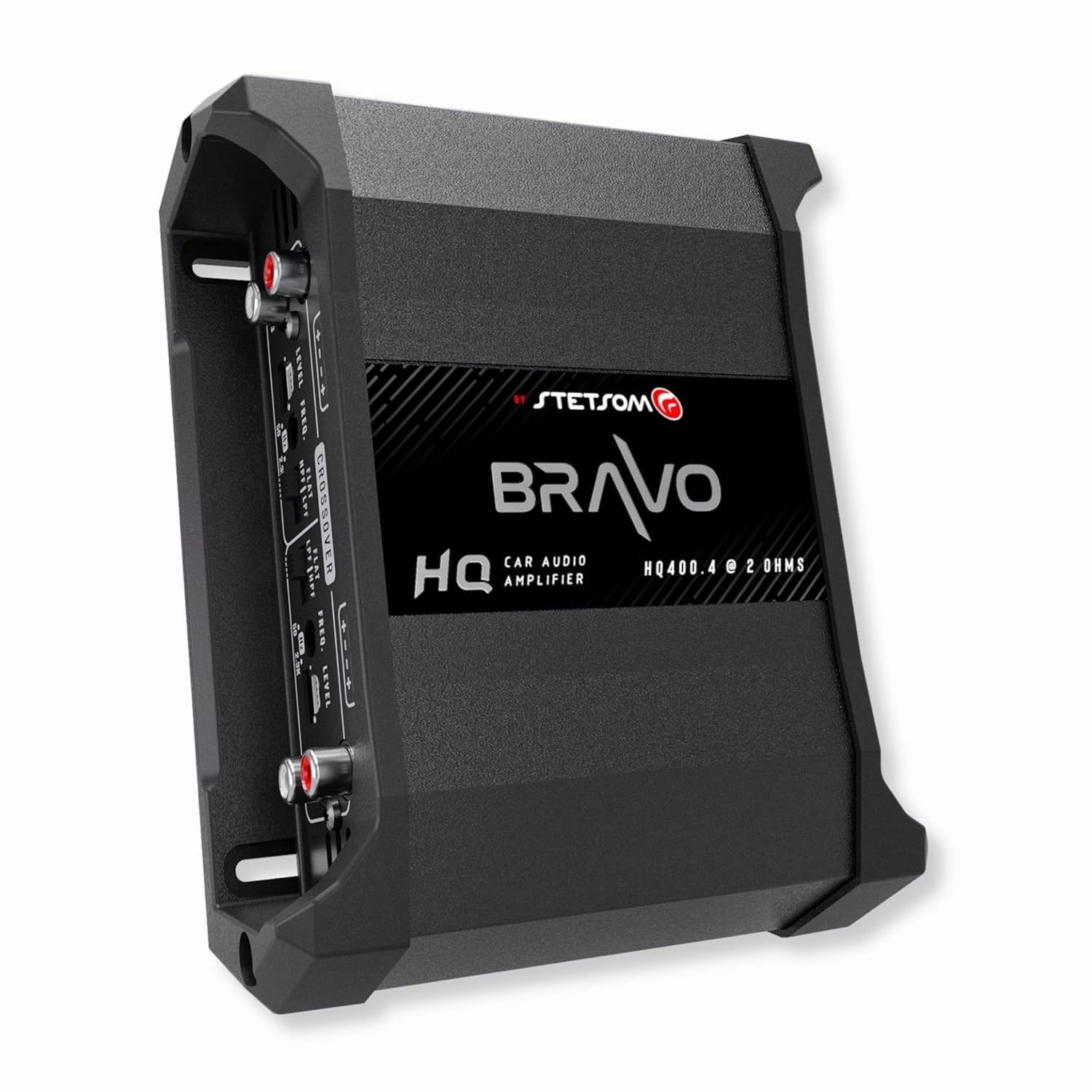 Stetsom Bravo HQ 400.4 - Multichannel Car Audio Digital Amp, 2 Ohms Stable - 400 Watts RMS 4 Independent Channels, Variable Crossover, Full Range, Car Stereo ds Bridge Speakers 400x4 RCA & High Input wireless audio bridge,Bluetooth transmitter,WiFi aud