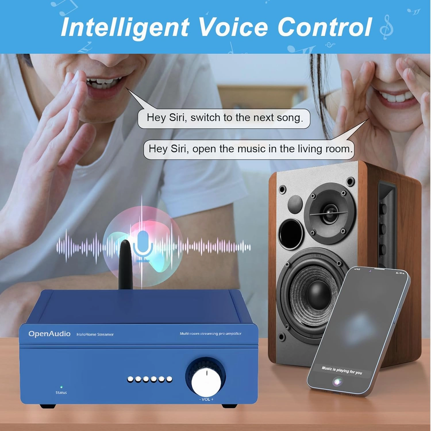 Streamer: Multi-Room Streamer | with Airplay2, Spotify Connect, DLNA | HDMI ARC, Optical, Coax, RCA, USB
