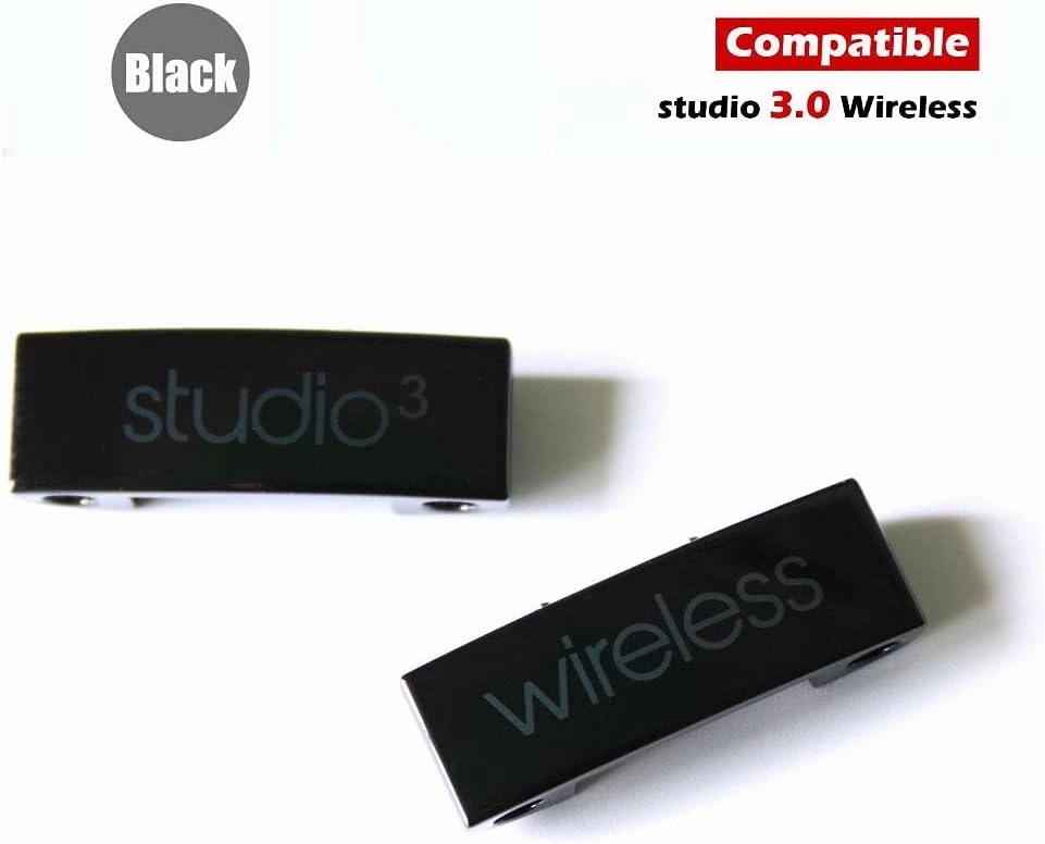 Studio 3 Headband Connector Hinge Replacement Metal Repair Parts for Studio 3 3.0 Wireless Over Ear Headphone (Matte Black   Not Fit Solo Series Headphone)