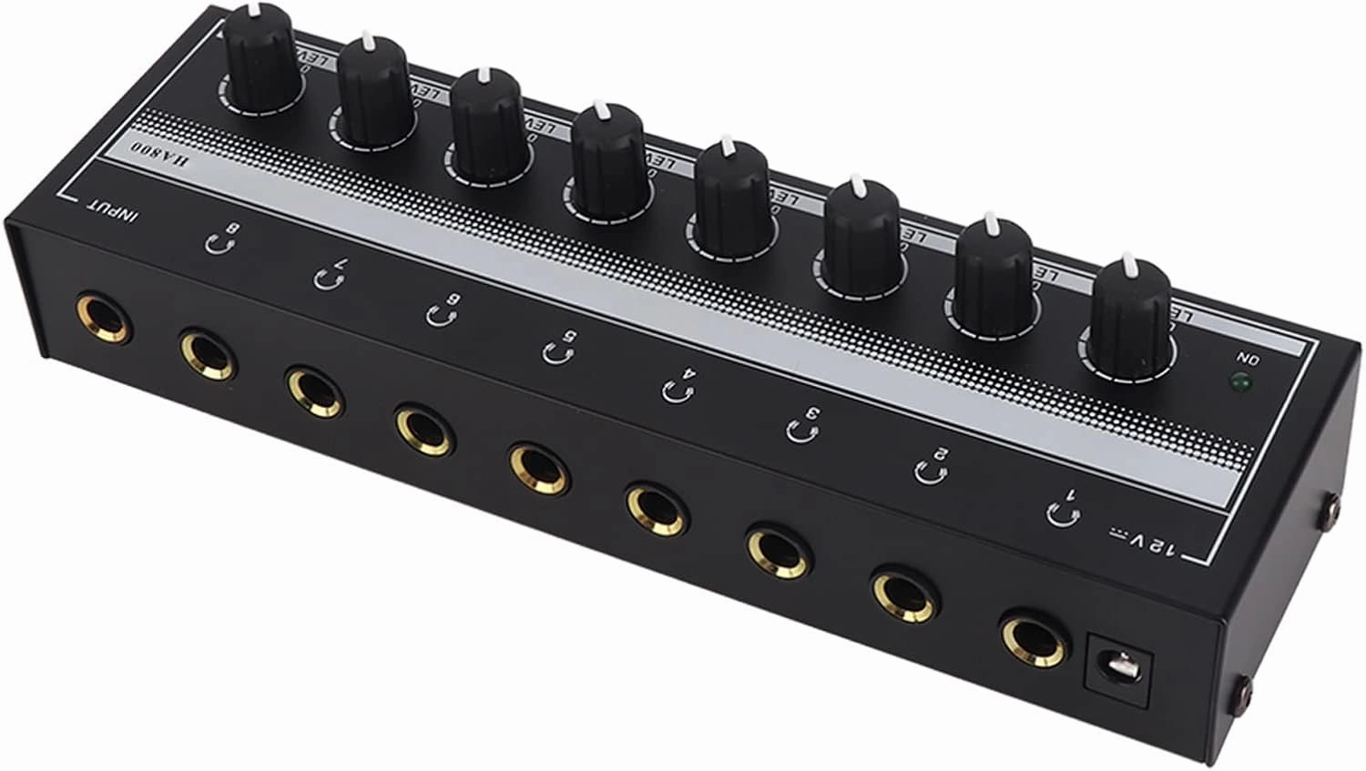 SUNGOOYUE Stereo Headphone Amplifier, Headphone Amplifier 8 Channel Portable Metal Stereo Amplifier for Studio and Stage 100 to 240V headphone amplifier,portable amp,desktop headphone amp,
