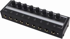 SUNGOOYUE Stereo Headphone Amplifier, Headphone Amplifier 8 Channel Portable Metal Stereo Amplifier for Studio and Stage 100 to 240V headphone amplifier,portable amp,desktop headphone amp,