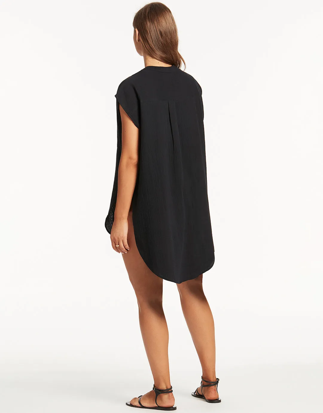 Sunset Sleeveless Cover Up - Black