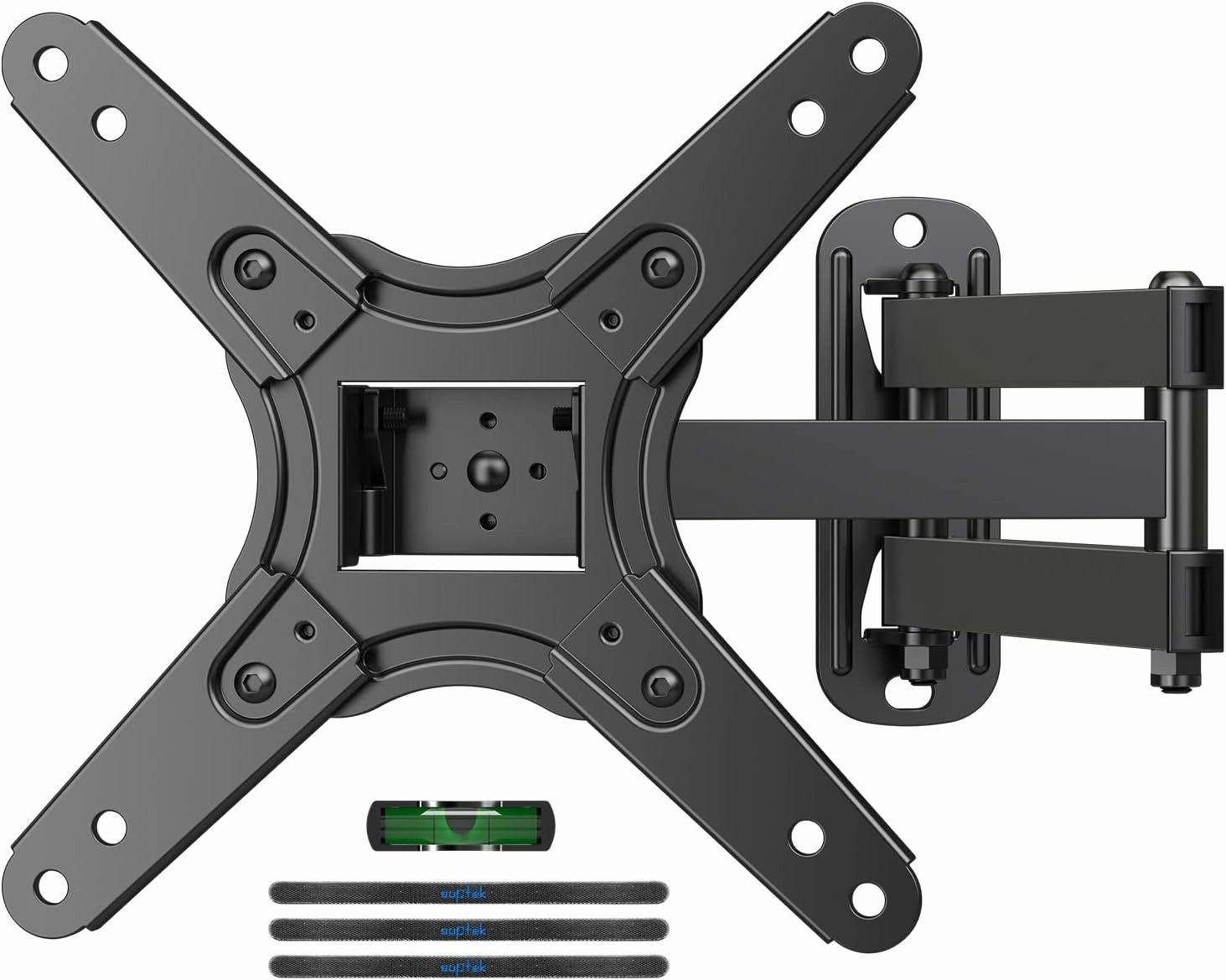 Suptek Full Motion TV Monitor Wall Mount for Most 13-42 Inch LED LCD Flat Curved Screen TVs & Monitors, Articulating Arms Swivel Tilt Extension Rotation, Max VESA 200x200mm up to 44lbs, MA1345 speaker wall mount,audio bracket,AV wall mounting,