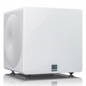 SVS 3000 Micro Sealed Subwoofer with Fully Active Dual 8-inch Drivers (Piano Gloss White) Subwoofers,Bass Speakers,Woofers