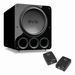 SVS PB17-Ultra 17 Inch Ported Subwoofer with SoundPath Wireless Audio Adapter (Piano Gloss Black) Subwoofers,Bass Speakers,Woofers