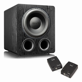 SVS PB-3000 13 Inch Ported Subwoofer with SoundPath Wireless Audio Adapter (Premium Black Ash) Subwoofers,Bass Speakers,Woofers