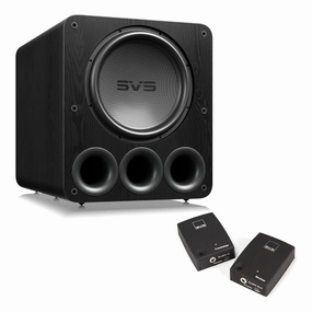SVS PB-5000 15 Inch Ported Powered Subwoofer with SoundPath Wireless Audio Adapter (Black Ash) Subwoofers,Bass Speakers,Woofers