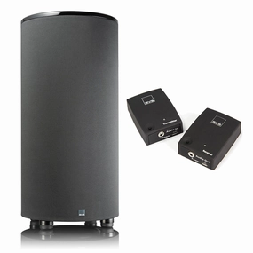 SVS PC-2000 Pro 12 Inch Ported Cylinder Subwoofer with SoundPath Wireless Audio Adapter (Piano Gloss Black) Subwoofers,Bass Speakers,Woofers