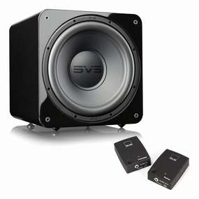 SVS SB-1000 Pro 10 Inch Sealed Subwoofer with SoundPath Wireless Audio Adapter (Piano Gloss Black) Subwoofers,Bass Speakers,Woofers
