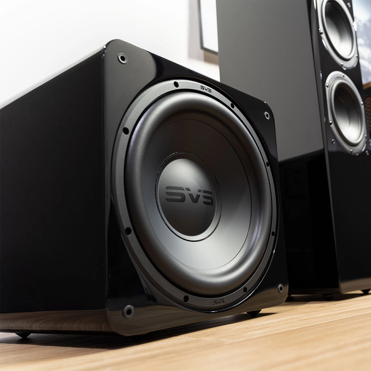 SVS SB-1000 Pro 10 Inch Sealed Subwoofer with SoundPath Wireless Audio Adapter (Piano Gloss Black)