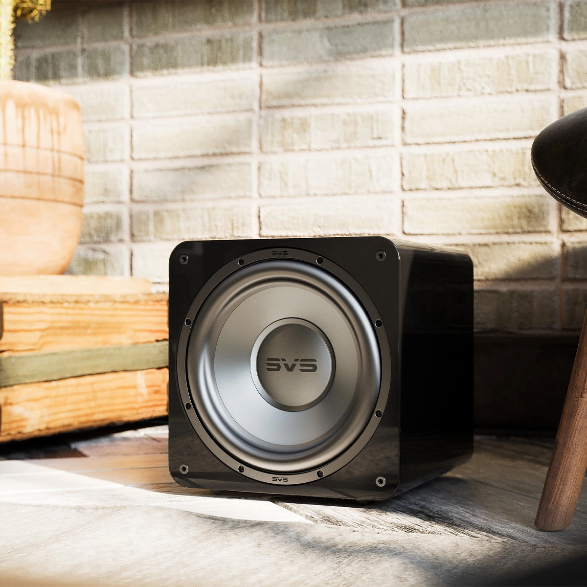 SVS SB-1000 Pro 10 Inch Sealed Subwoofer with SoundPath Wireless Audio Adapter (Piano Gloss Black)