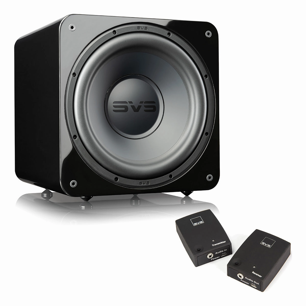 SVS SB-1000 Pro 10 Inch Sealed Subwoofer with SoundPath Wireless Audio Adapter (Piano Gloss Black) Subwoofers,Bass Speakers,Woofers