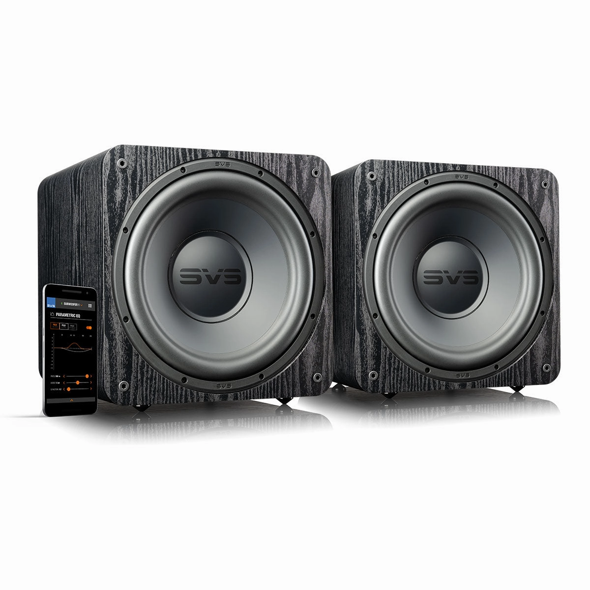 SVS SB-1000 Pro Sealed Subwoofers - Pair (Premium Black Ash) Subwoofers,Bass Speakers,Woofers