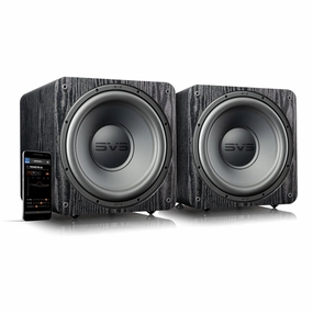 SVS SB-1000 Pro Sealed Subwoofers - Pair (Premium Black Ash) Subwoofers,Bass Speakers,Woofers