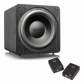 SVS SB-3000 13 Inch Sealed Subwoofer with SoundPath Wireless Audio Adapter (Black Ash) Subwoofers,Bass Speakers,Woofers