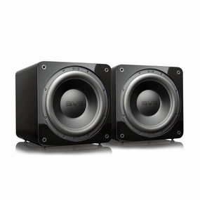 SVS SB-3000 13" Sealed Subwoofers with 800W RMS, 2,500W Peak Power, Sealed Cabinet - Pair (Piano Gloss Black) Subwoofers,Bass Speakers,Woofers