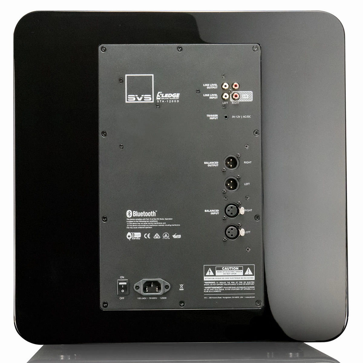 SVS SB-4000 13.5 Inch Sealed Box Subwoofer with SoundPath Wireless Audio Adapter (Piano Gloss Black)
