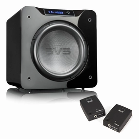 SVS SB-4000 13.5 Inch Sealed Box Subwoofer with SoundPath Wireless Audio Adapter (Piano Gloss Black) Subwoofers,Bass Speakers,Woofers