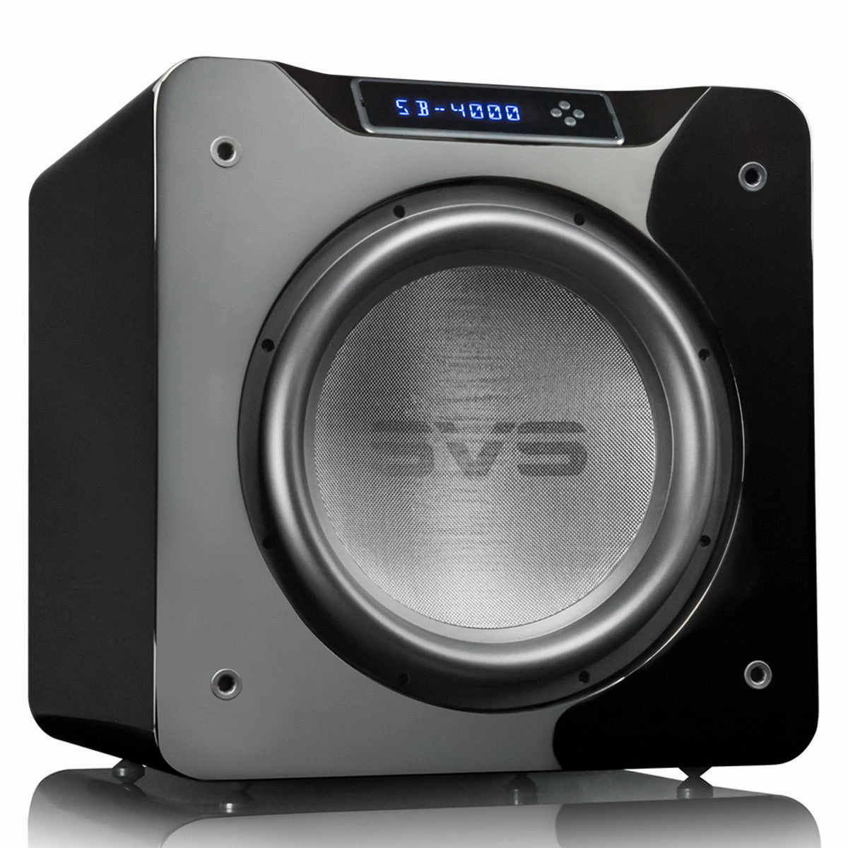 SVS SB-4000 13.5 Inch Sealed Box Subwoofer with SoundPath Wireless Audio Adapter (Piano Gloss Black)