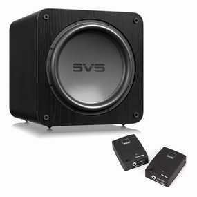 SVS SB-5000 15 Inch Powered Subwoofer with SoundPath Wireless Audio Adapter (Black Ash) Subwoofers,Bass Speakers,Woofers