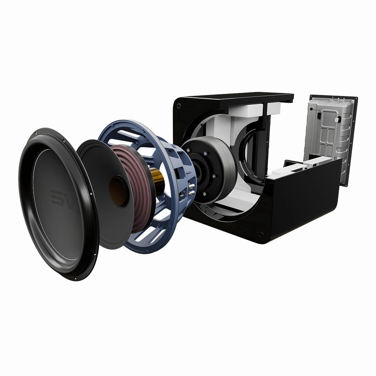 SVS SB-5000 15 Inch Powered Subwoofer with SoundPath Wireless Audio Adapter (Black Ash)