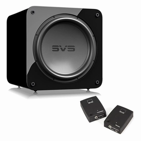 SVS SB-5000 15 Inch Powered Subwoofer with SoundPath Wireless Audio Adapter (Gloss Black) Subwoofers,Bass Speakers,Woofers