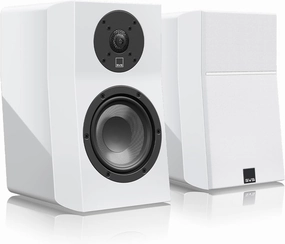 SVS Ultra Evolution Nano Bookshelf Speakers - Pair (Piano Gloss White) bookshelf speakers,compact stereo speakers,hi-fi shelf speakers,