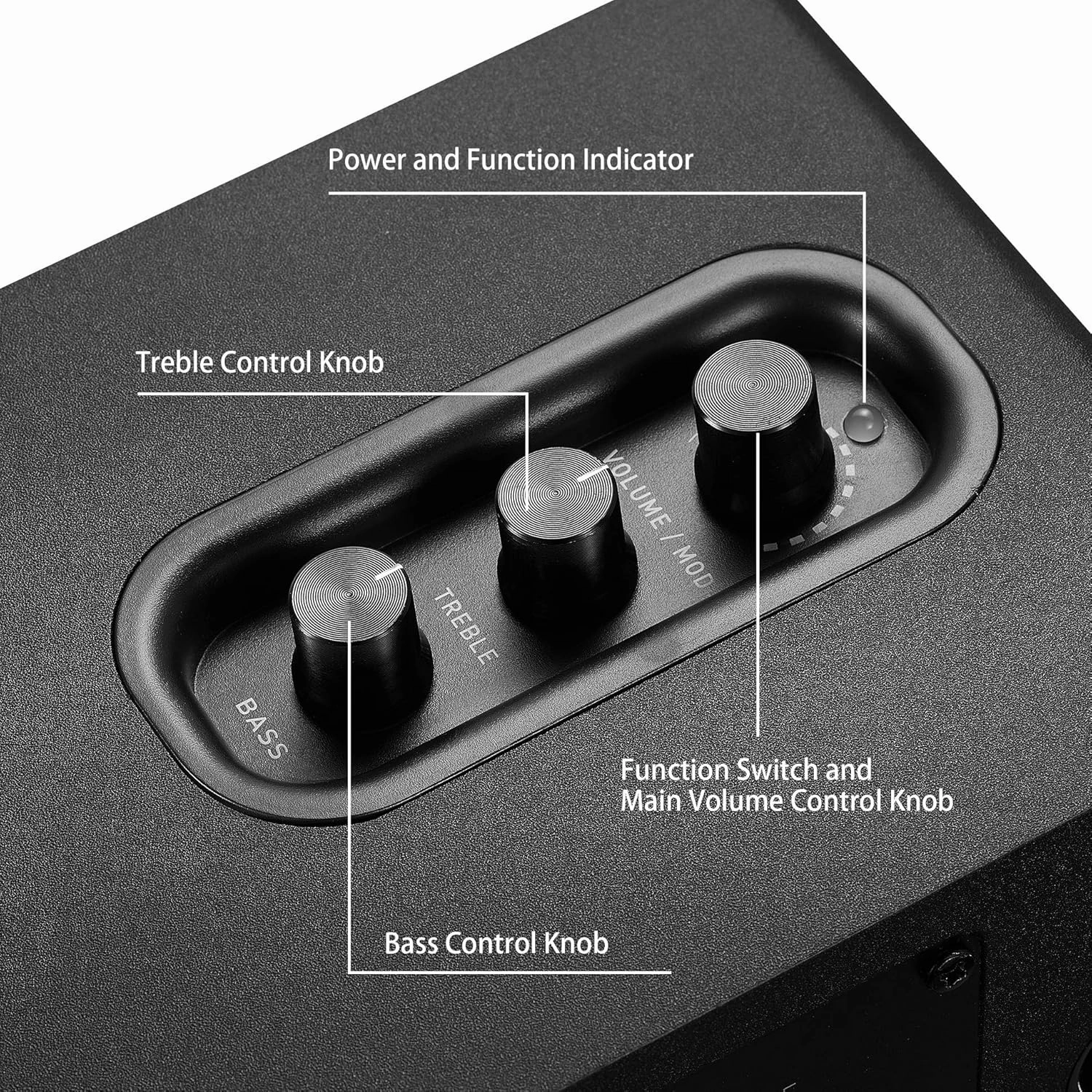 SW208 3" Active Bluetooth 5.0 Bookshelf Speakers  60W Carbon Fiber Speaker Unit - Built-in 24bit DAC - Dynamic 3D Surround Sound  2.0 Computer PC Monitor Gaming Speakers (Pair, Black)