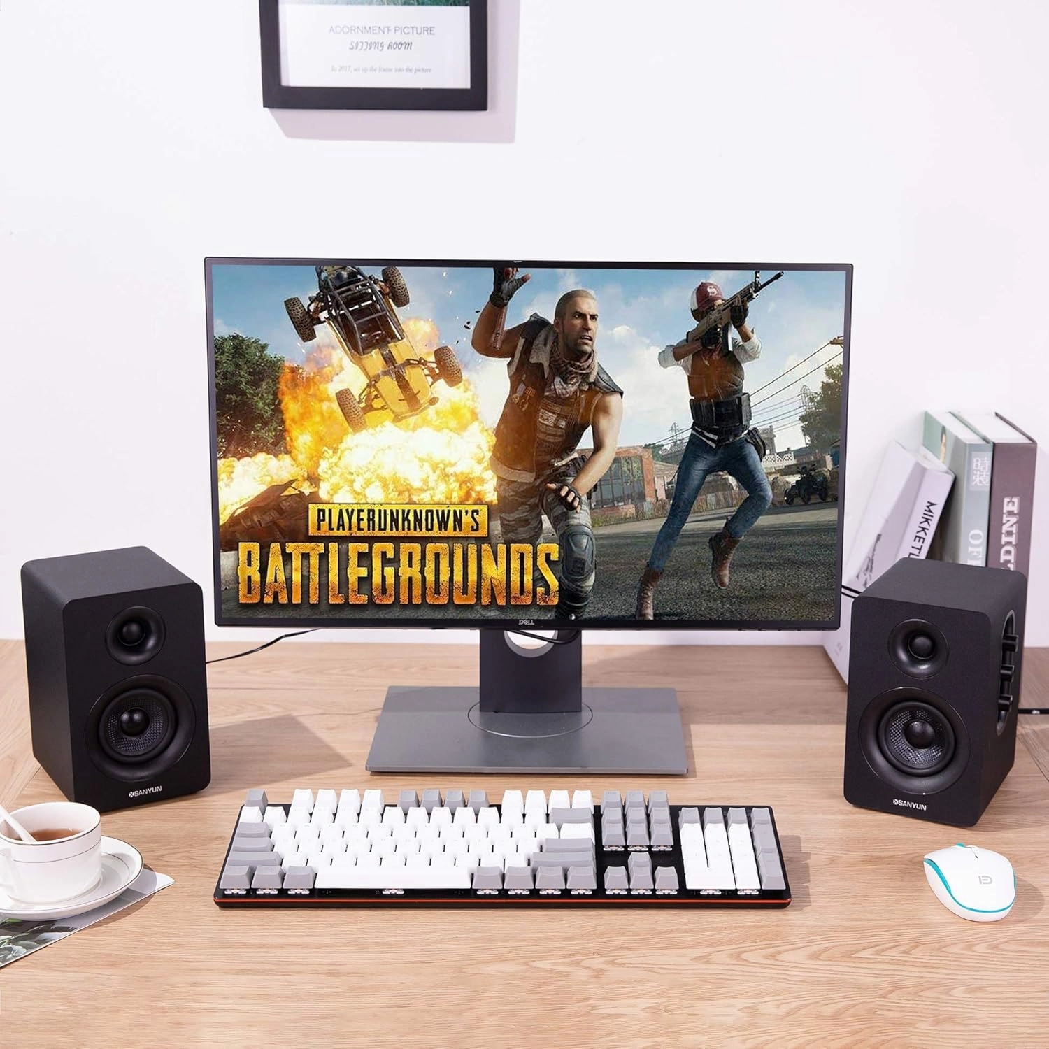 SW208 3" Active Bluetooth 5.0 Bookshelf Speakers  60W Carbon Fiber Speaker Unit - Built-in 24bit DAC - Dynamic 3D Surround Sound  2.0 Computer PC Monitor Gaming Speakers (Pair, Black)