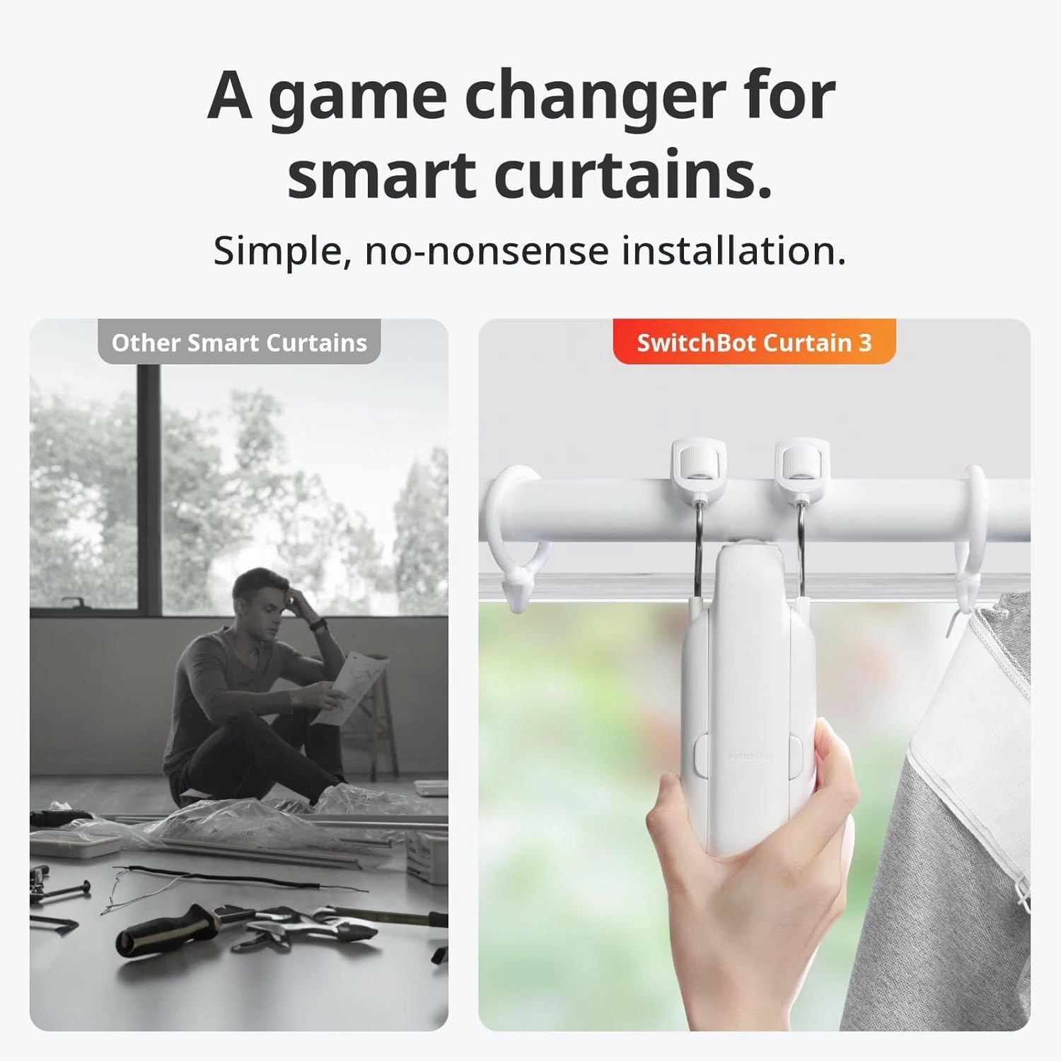 SwitchBot Smart Automatic Curtain Opener 2-Pack, Solar Panel 2-Pack, Hub 2 1-Pack, WiFi Remote Control with App/Timer, Unlimited Power, Performance Upgrade, Support Matter