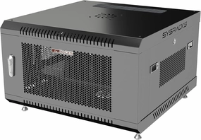 Sysracks - Wall Mount Server Rack - Locking Network Cabinet - 6 U Locking AV Enclosure - Vented Audio Rack - Networking Enclosure - 24 Inch Depth IT Computer Cabinet - with Casters - PDU - Shelf audio rack,hi-fi component stand,media shelf,