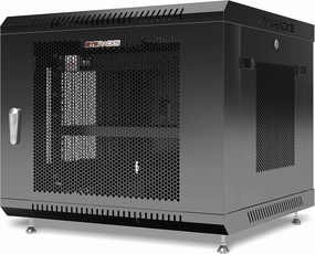 Sysracks - Wall Mount Server Rack - Locking Network Cabinet - AV Enclosure - Vented Audio Rack - Networking Enclosure 24 Inch Depth IT Computer Cabinet - Shelf - Fan (9U (24" w x24 d x20 h)) equipment cabinet,AV gear cabinet,component enclosure,