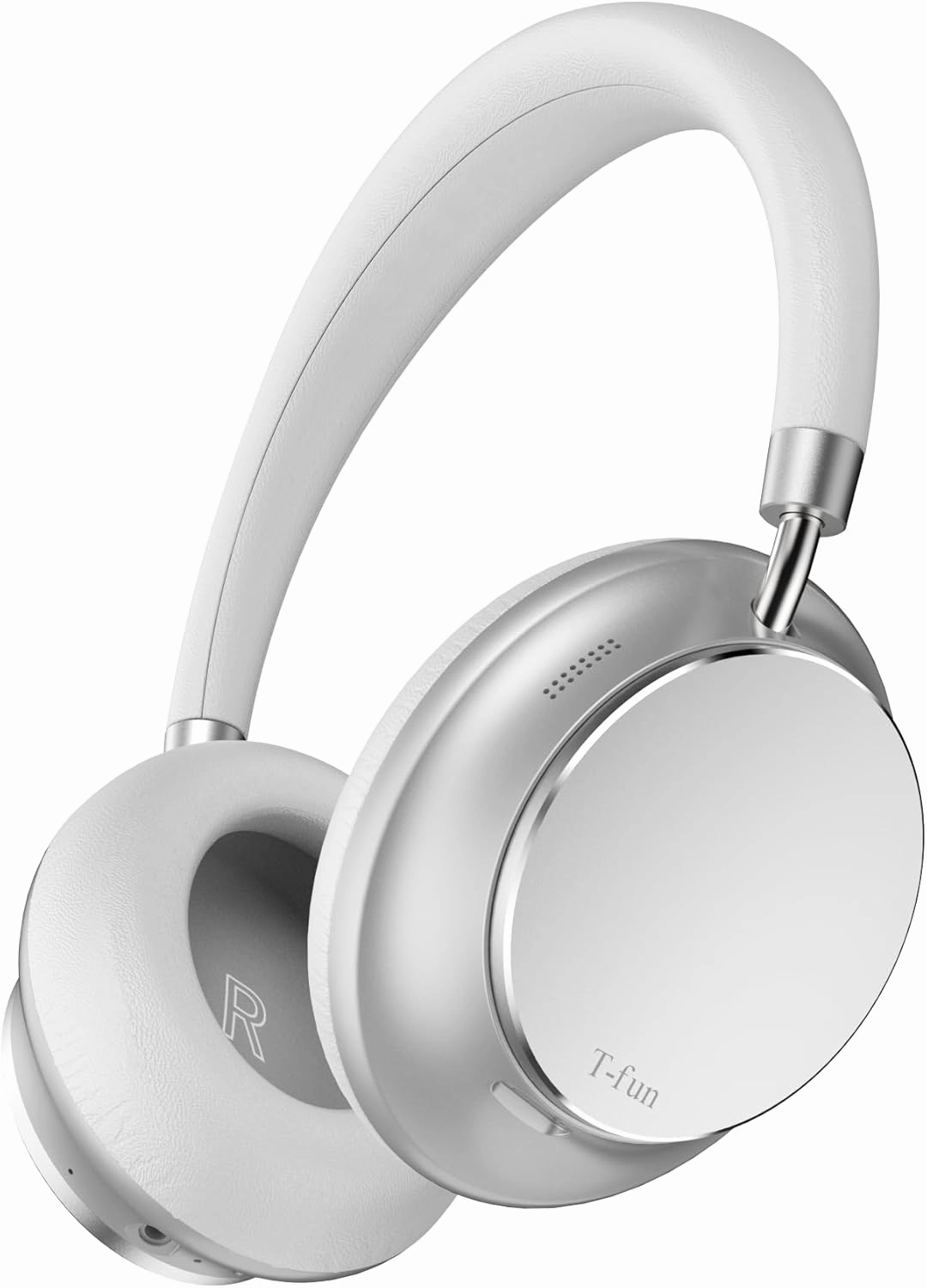 T-fun NC35 Hybrid Active Noise Cancelling Headphones, 360 Spatial Audio with Head Tracking, Over Ear Headphones Wireless Bluetooth 5.3, 55H ANC Playtime, Deep Bass, Custom EQ via App, for Travel Home reference headphones,neutral sound headphones,monitor he