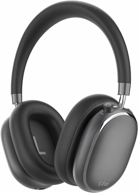 T-fun NC95 Hybrid Active Noise Cancelling Headphones, Over Ear Headphones Wireless Bluetooth 5.3, Built-in Mic, 65H Playtime, App Control, Hi-Res Audio, Comfort Fit, Clear Calls for Travel/Workout over-ear headphones,closed back headphones,wireless studio 