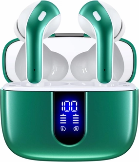 TAGRY Bluetooth Headphones True Wireless Earbuds 60H Playback LED Power Display Earphones with Wireless Charging Case IPX5 Waterproof in-Ear Ear buds with Mic for TV Smart Phone Laptop Computer Sports wireless earbuds,Bluetooth earphones,true wireless ster