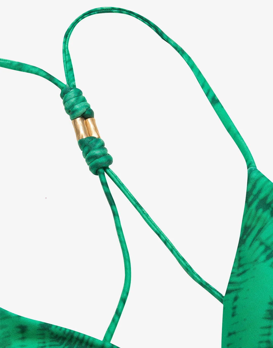 Tamale Jaque T-Back Tri Bikini Top - Green