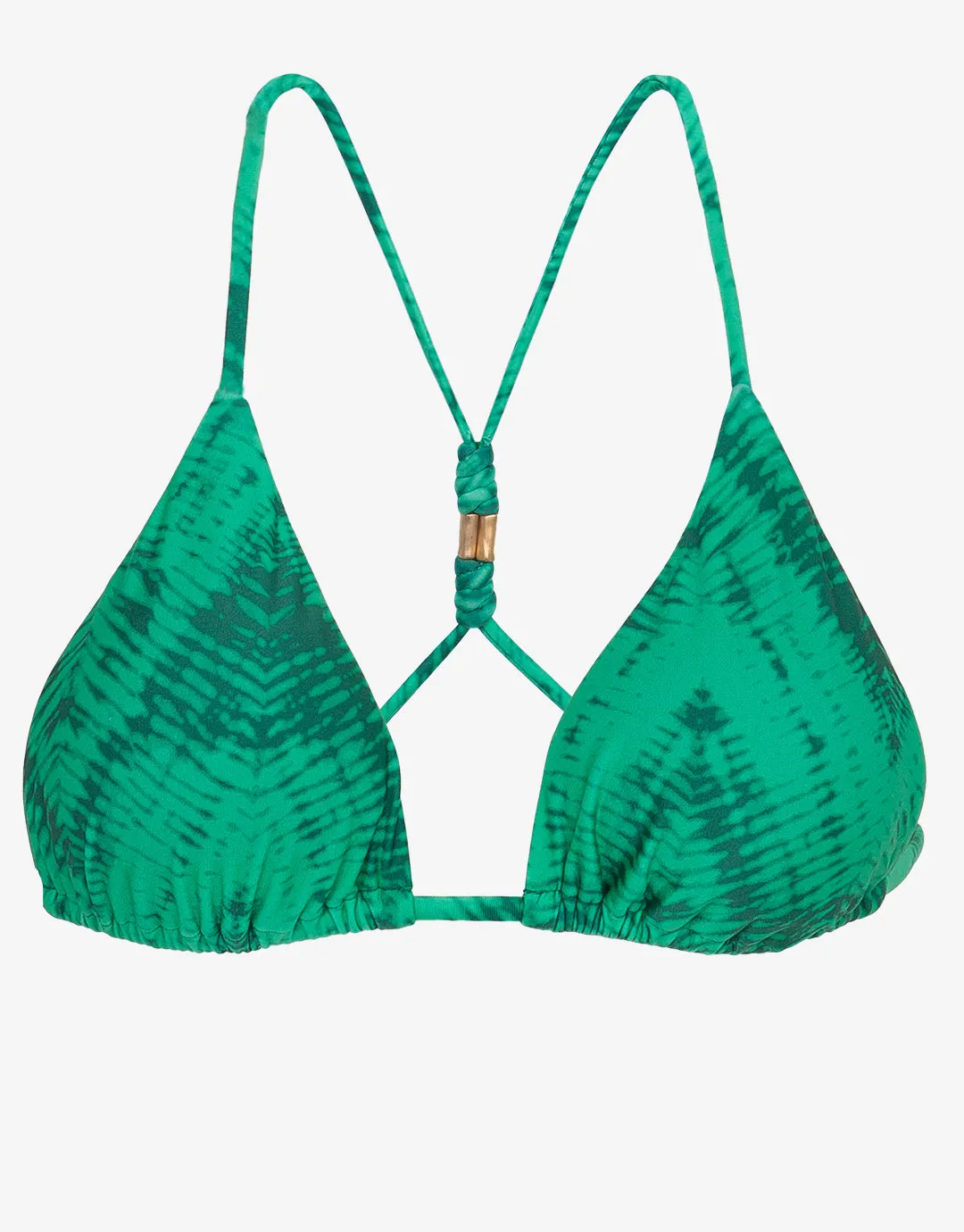 Tamale Jaque T-Back Tri Bikini Top - Green