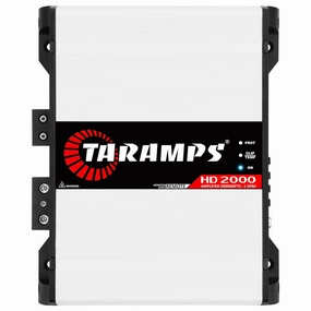 Taramps HD 2000 1 Ohm 1 Channel 2000 Watts RMS MAX, Full Range Car Audio, Monoblock, LED Monitor Indicator, Class D Amplifier, Crossover, White 2k amp power amplifier,stereo amp,hi-fi power amp,