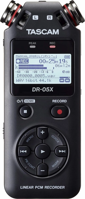 Tascam DR-05X Portable Recorder and USB Audio Interface, Mehrfarbig audio interface,USB interface,music recording input,