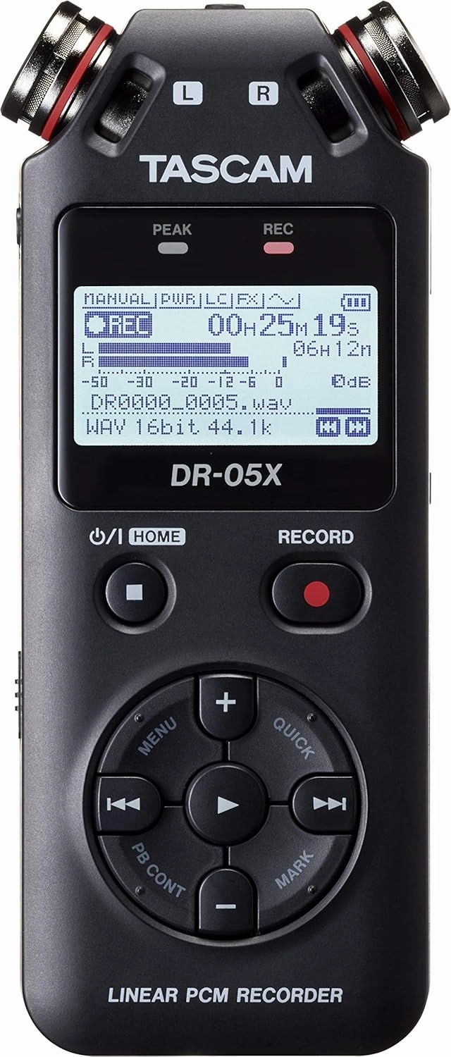 Tascam DR-05X Portable Recorder and USB Audio Interface, Mehrfarbig audio interface,USB interface,music recording input,