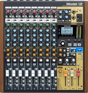 Tascam Model 12 All-in-One 12-track Digital Multitrack Mixing and Recording Studio, Mixer, USB Audio Interface and DAW Controller mixer console,audio mixing desk,DJ console,